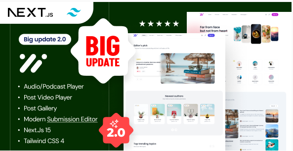 Ncmaz - Blog, News Magazine React NextJs Template