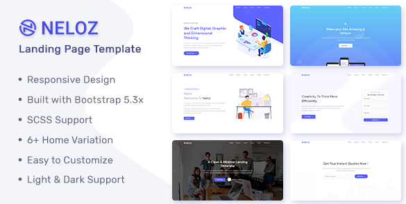Neloz – Bootstrap 5 Multipurpose Landing Page