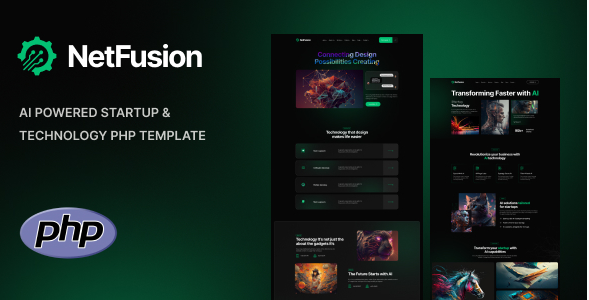 NetFusion - AI Powered Startup PHP Template