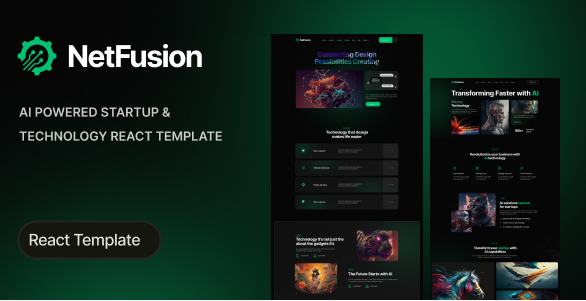 NetFusion - AI-Powered Startup & Technology React