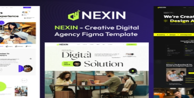Nexin - Creative Digital Agency Figma Template