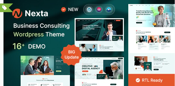 Nexta - Business Consulting Wordpress Theme