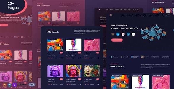 NftMarket - NFT Marketplace HTML Template