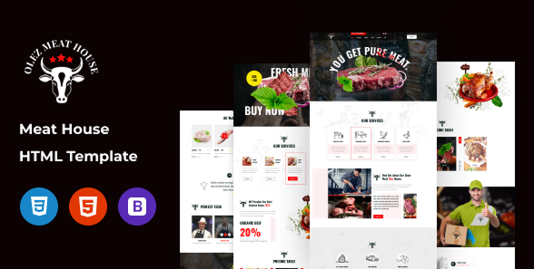 Olez - Butcher & Meat Shop HTML Template