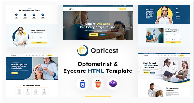 Opticest | Optometrist & Eyecare HTML Template
