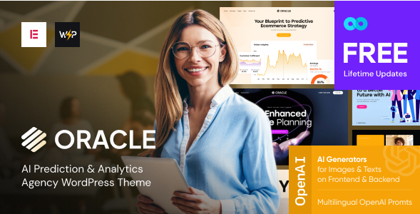 Oracle - AI Projection & Data Science Analytics WordPress Theme