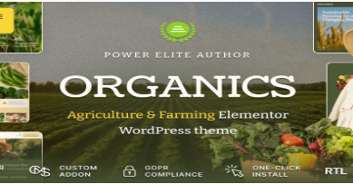 Organics - Agriculture & Food Farm WordPress Theme