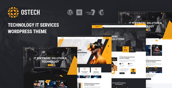 Ostech - Technology IT Services WordPress Theme