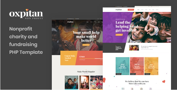 Oxpitan - Nonprofit Charity and Fundraising PHP