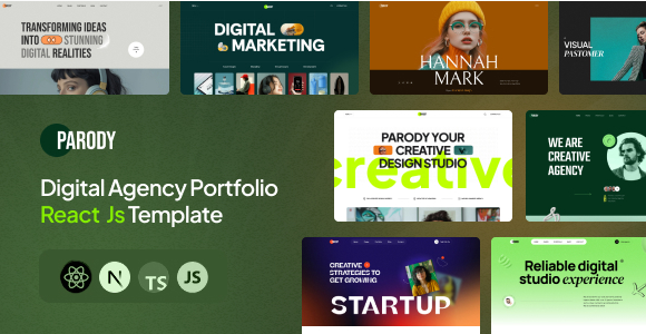 Parody - Digital Agency Portfolio React js Templat