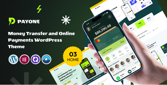 PayOne – Money Transfer & Online Payments Theme