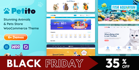 Petito - Animals and Pets Store WooCommerce Theme