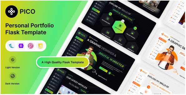 Pico - Flask Personal Portfolio Template