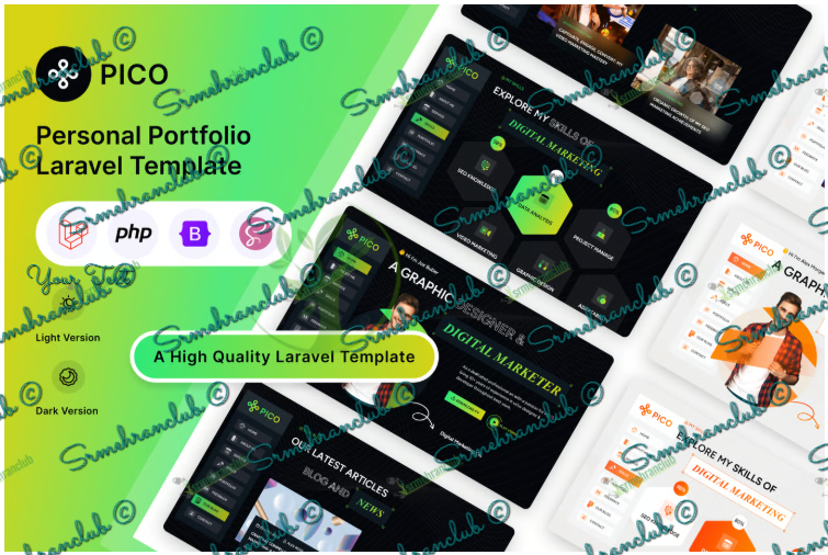 Pico - Laravel 12 Personal Portfolio Template