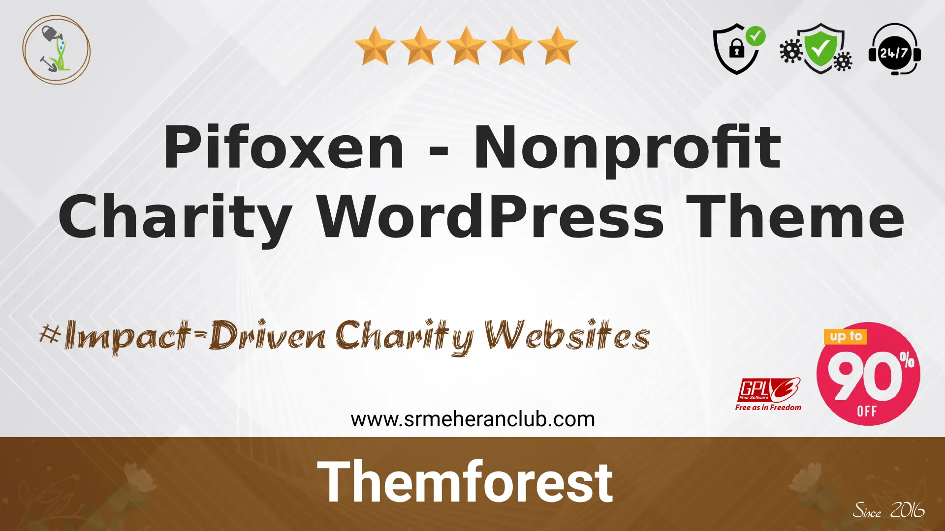 Pifoxen – Nonprofit Charity WordPress Theme — Theme by Themeforest
