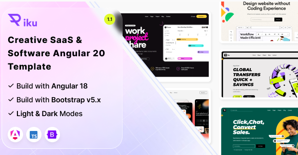 Piku - Creative Saas & Software Angular Template