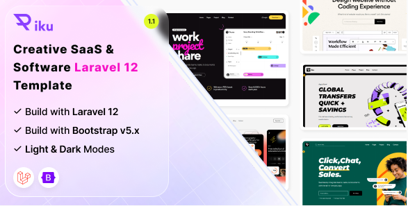 Piku - Creative Saas & Software Laravel Template