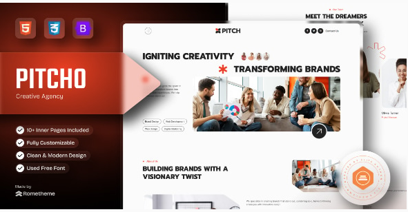 Pitcho - Creative Agency HTML Template