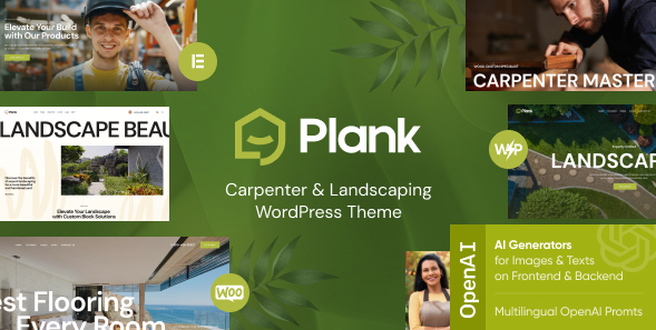 Plank - Carpenter, Flooring & Landscaping WordPress Theme