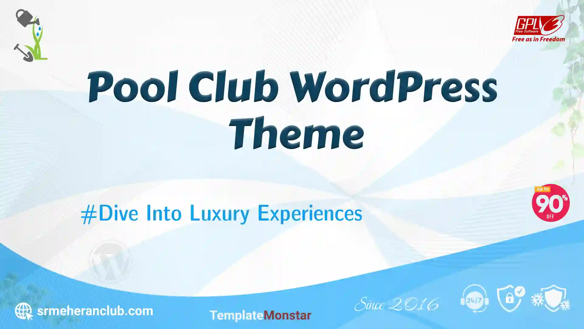 Pool Club WordPress Theme — Theme by Templatemonster