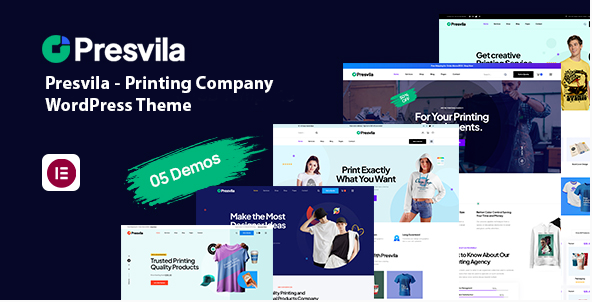 Presvila - Printing Company WordPress Theme