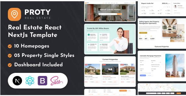 Proty - Real Estate React Nextjs Template