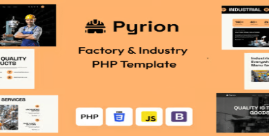 Pyrion - Factory & Industry PHP Template