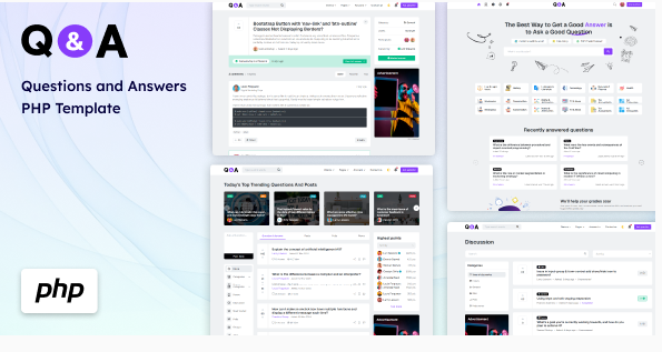 Q&A - Questions and Answers PHP Template