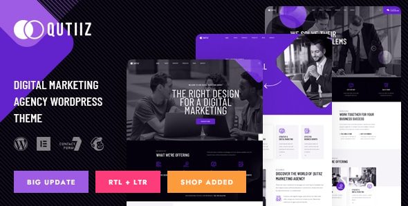 Qutiiz - Digital Marketing Agency WordPress Theme