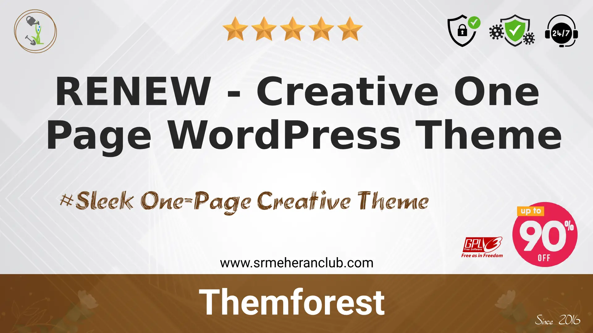 RENEW – Creative One Page WordPress Theme — Theme by Themeforest