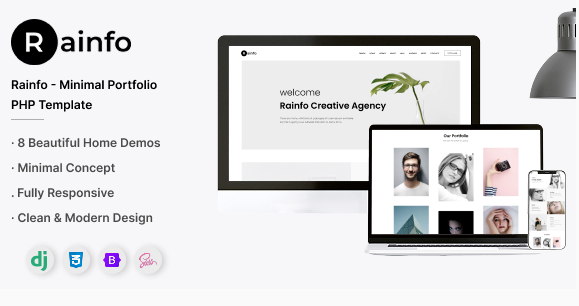 Rainfo - Agency and Portfolio Django Template