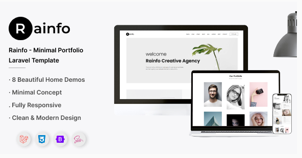 Rainfo - Agency and Portfolio Laravel 12 Template