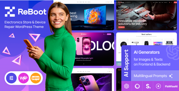 Reboot - Electronics Store & Device Repair WordPress Theme