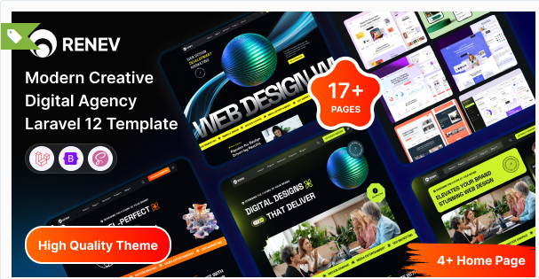 Renev - Laravel12 Modern Creative Digital AgencyTe