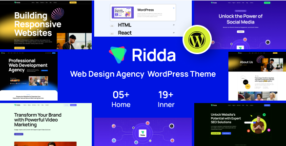 Ridda - Web Design Agency WordPress Theme