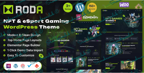 Roda - eSports & Gaming NFT WordPress Theme