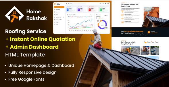 Roofing Services HTML Template - Home Rakshak