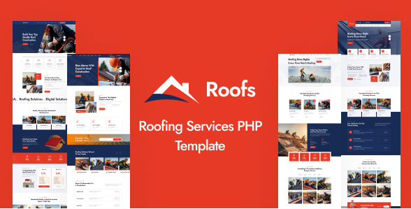 Roofs - Roofing Services PHP Template