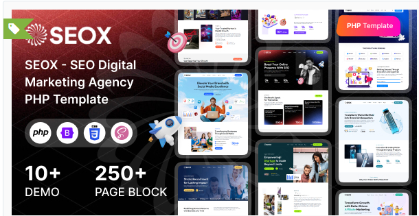 SEOX - SEO & Digital Marketing Agency PHP Template
