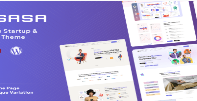 SaSa - Startup, SaaS WordPress Theme 1.0.5.