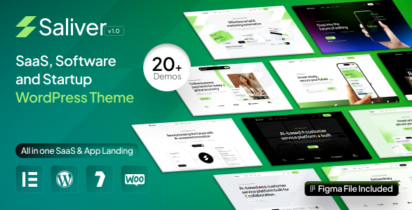 Saliver - SaaS & Startup Tech WordPress Theme