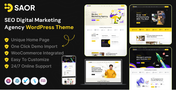 Saor - SEO Digital Marketing Agency WordPress Them