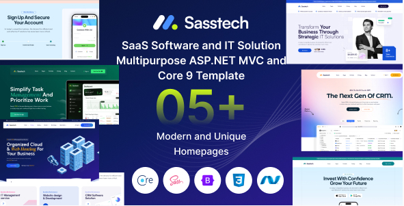 SassTech ASP.NET Software & IT Solution Template