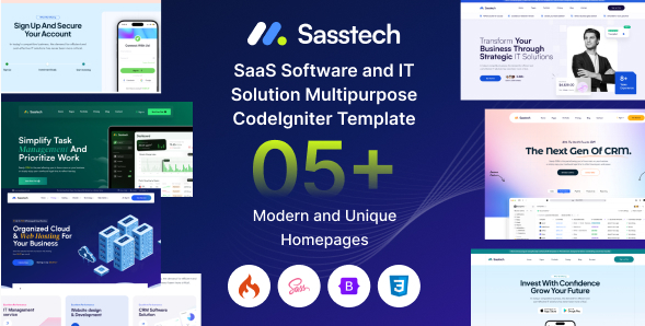 SassTech–Codeigniter Software IT Solution Template