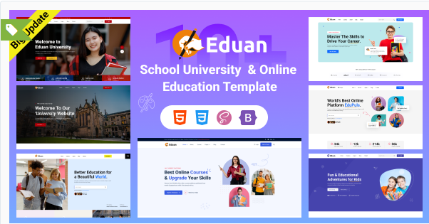 school university & online education template