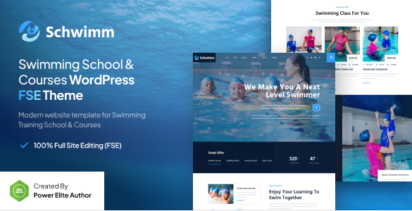 Schwimm – Swimming School & Course WordPress Theme