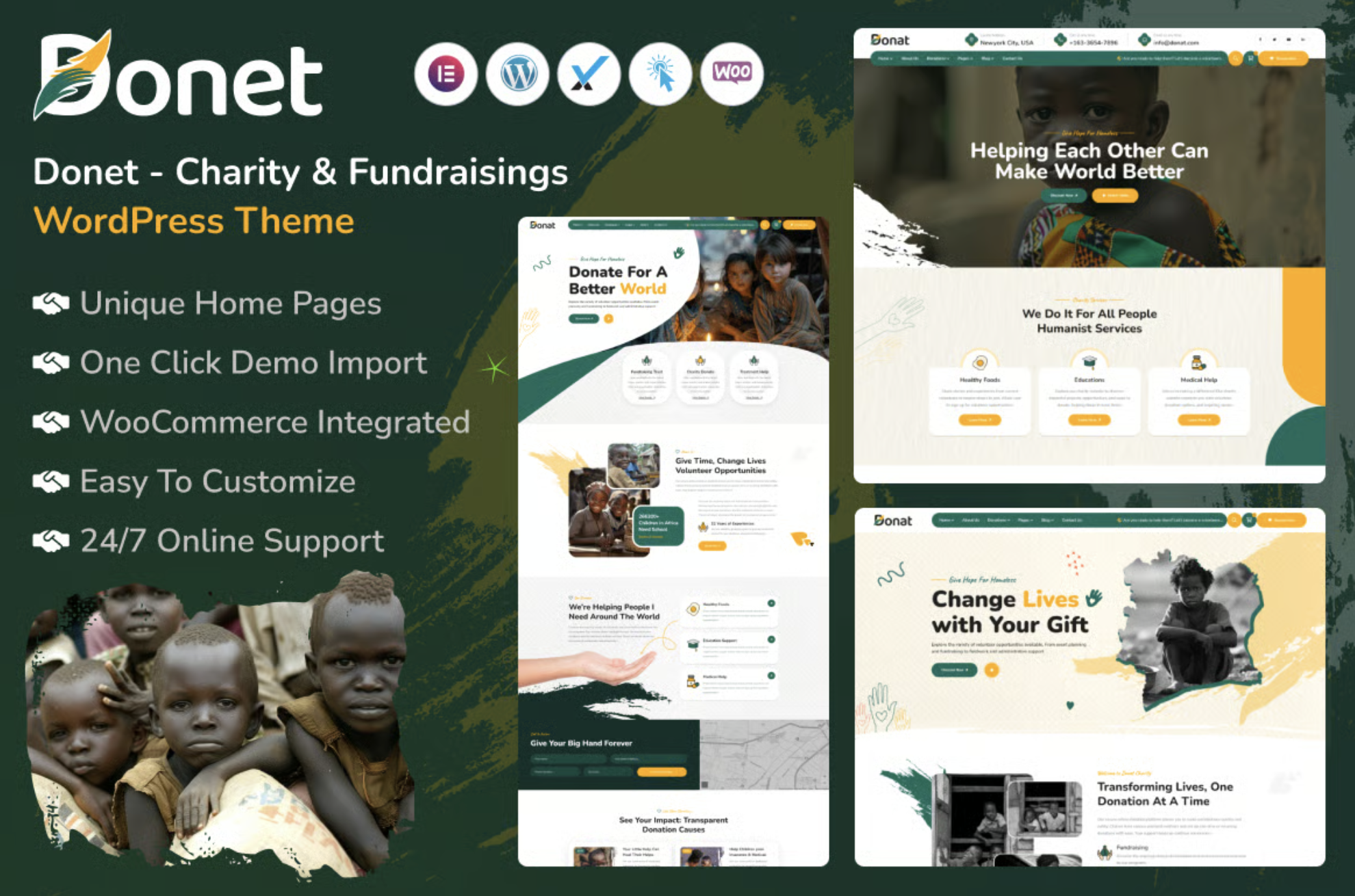 Donat - Charity & Fundraising WordPress Theme