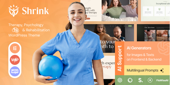 Shrink - Therapy, Psychology & Rehabilitation WordPress Theme