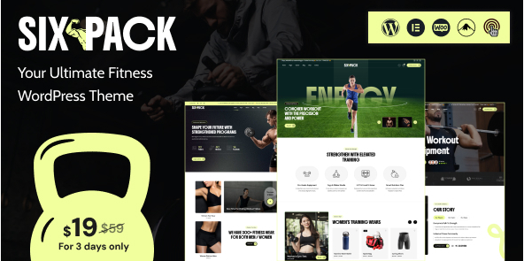 SixPack - Gym WordPress Theme