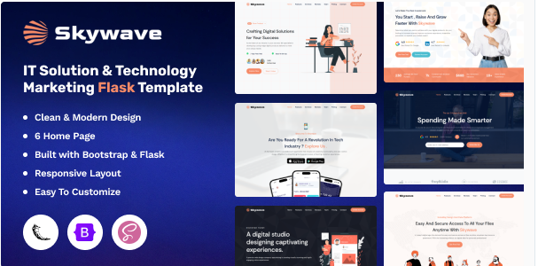 Skywave - IT Solution & Technology Marketing Flask